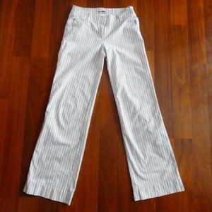 White summer pants with stripes by Flash Lights